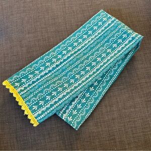 THE PIONEER WOMAN Teal and White Lace Pattern Kitchen Towel #1003257
